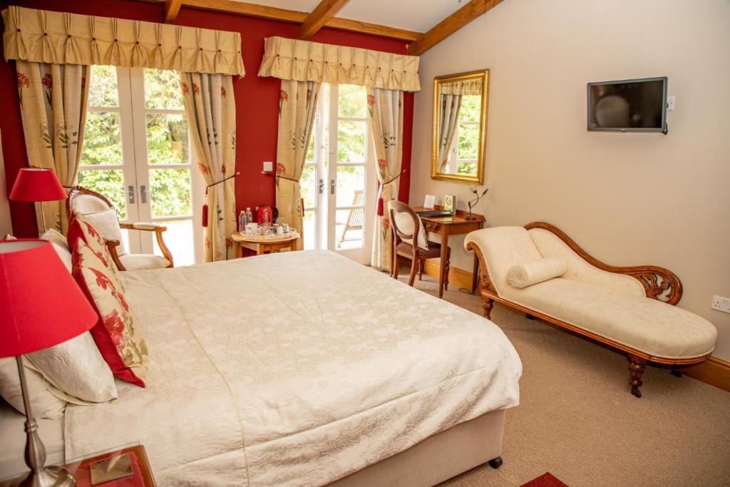 Postel nebo postele na pokoji v ubytování Mere Brook House