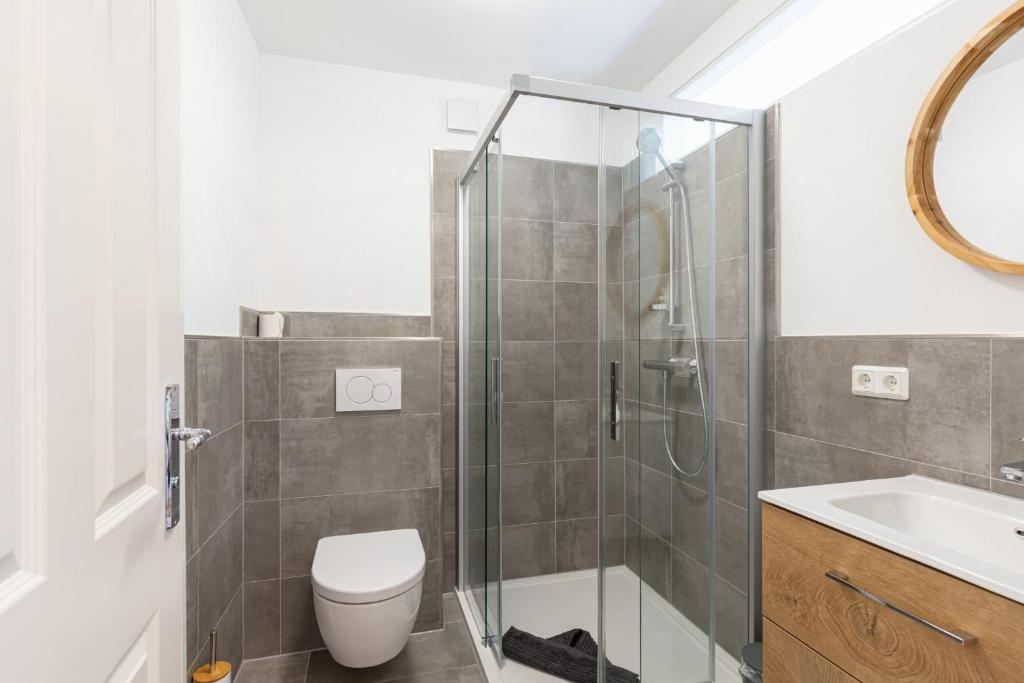 Koupelna v ubytování Hotel Alte Färberei