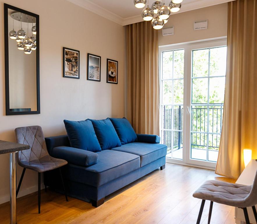 Posezení v ubytování Apartament Bulwar Staromiejski Stare Miasto Centrum