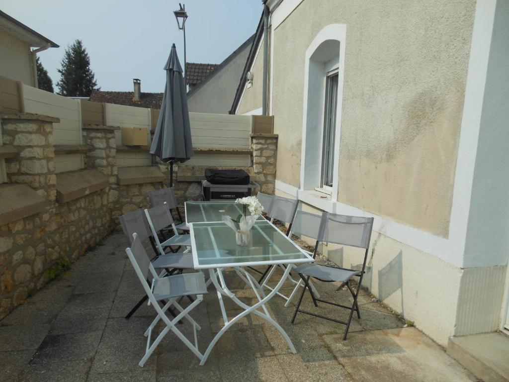 Patio nebo venkovní prostory v ubytování LE RABELAIS