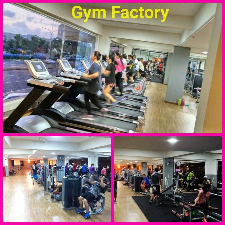 Fitness centrum a/nebo fitness zařízení v ubytování Y Hotel