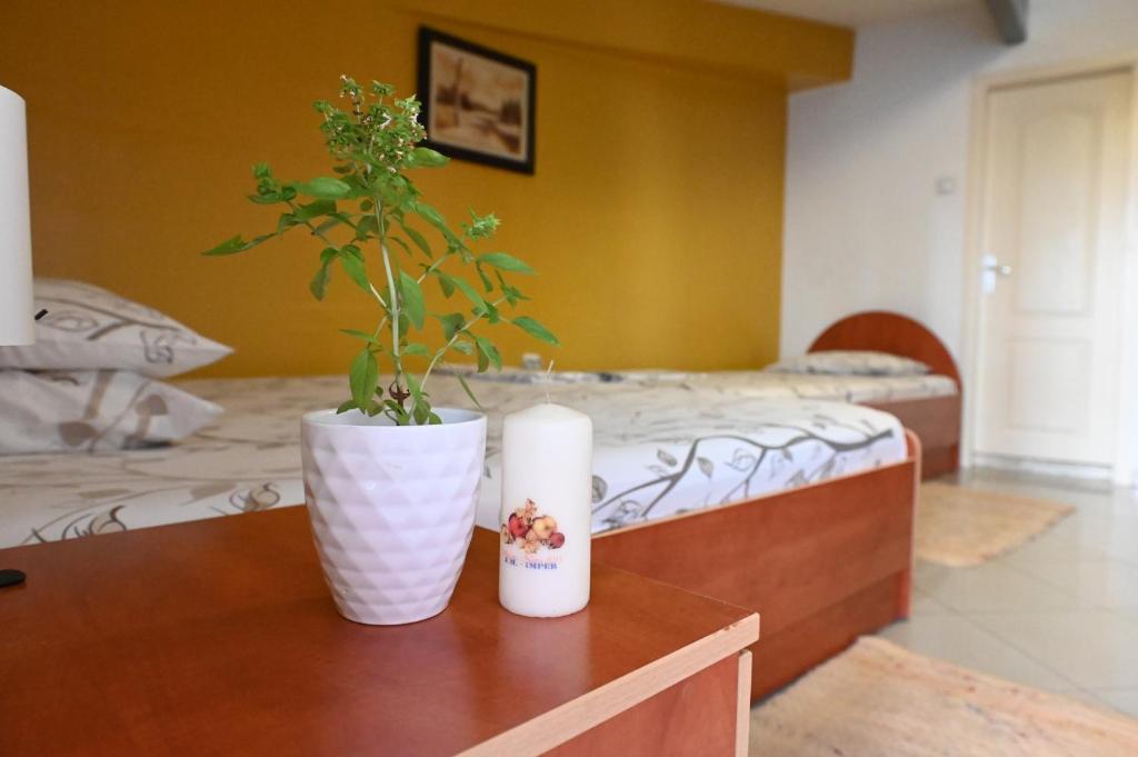 Postel nebo postele na pokoji v ubytování Apartments Imper - IMD