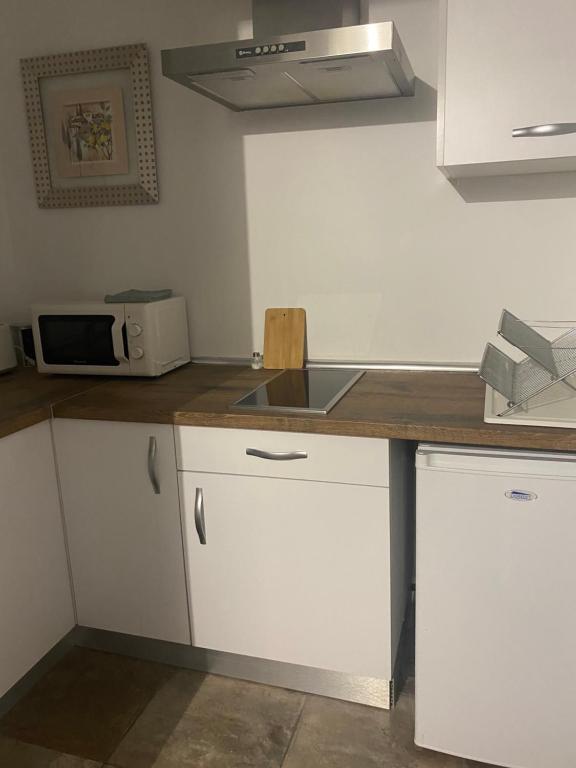 Kuchyň nebo kuchyňský kout v ubytování Apartamentos del Casco