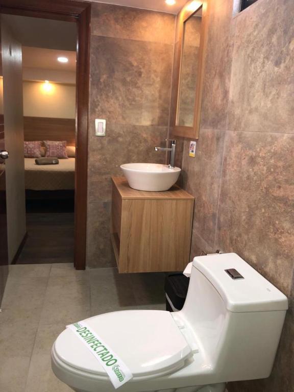 Koupelna v ubytování Hostal Terra 4 - EL LABRADOR