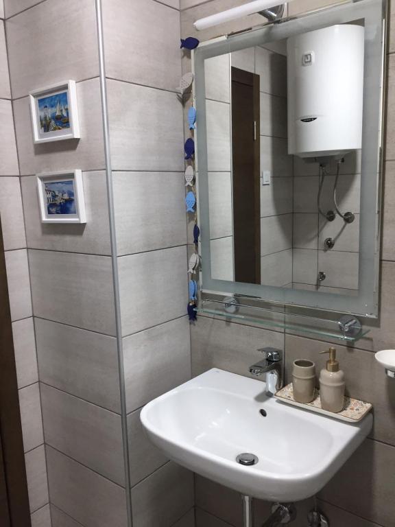 Koupelna v ubytování Apartman Mijatovic