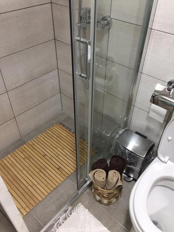 Koupelna v ubytování Apartman Mijatovic