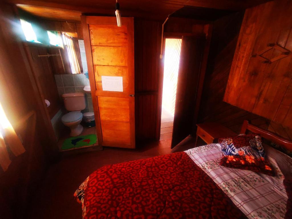 Postel nebo postele na pokoji v ubytování LA TRANQUILIDAD