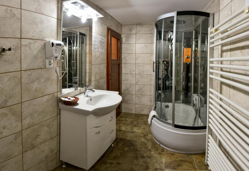 Koupelna v ubytování Noblesse House Deva