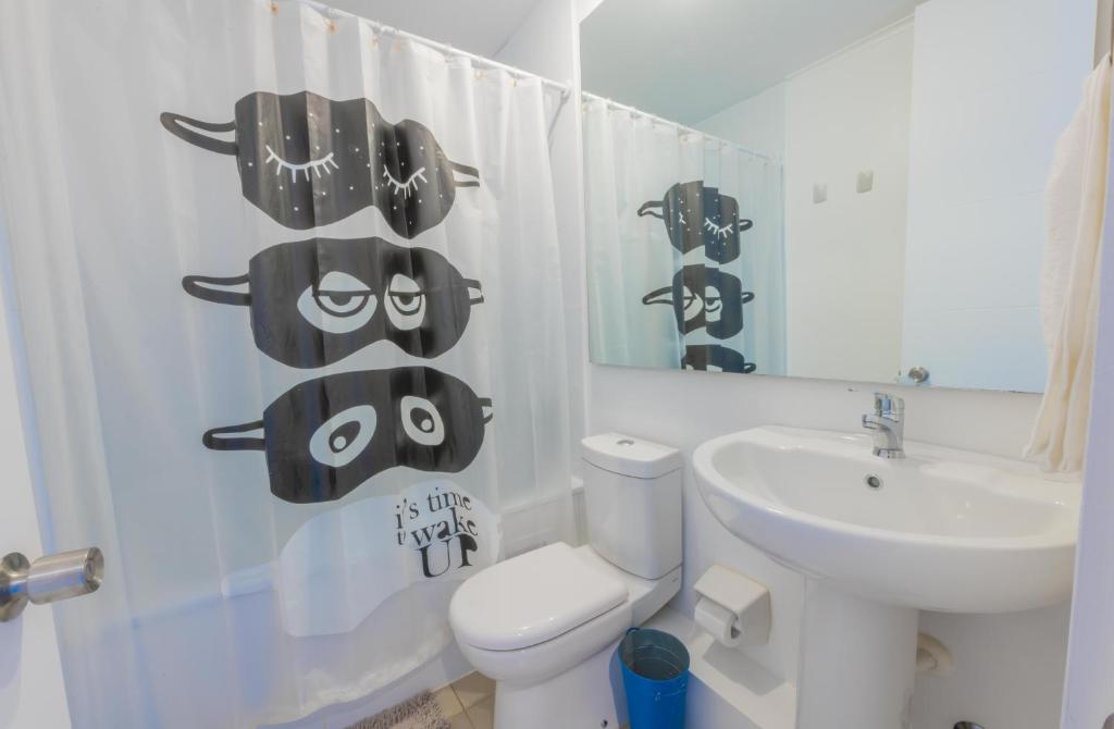 Koupelna v ubytování Oceana Suites Papudo