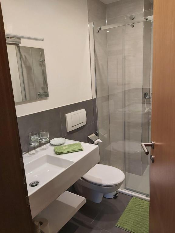 Koupelna v ubytování Haus Anita
