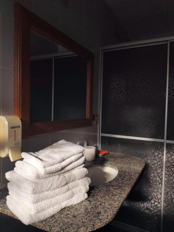 Koupelna v ubytování Canzi Cataratas Hotel