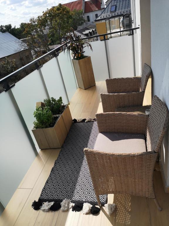 Balkón nebo terasa v ubytování Apartament Manhattan