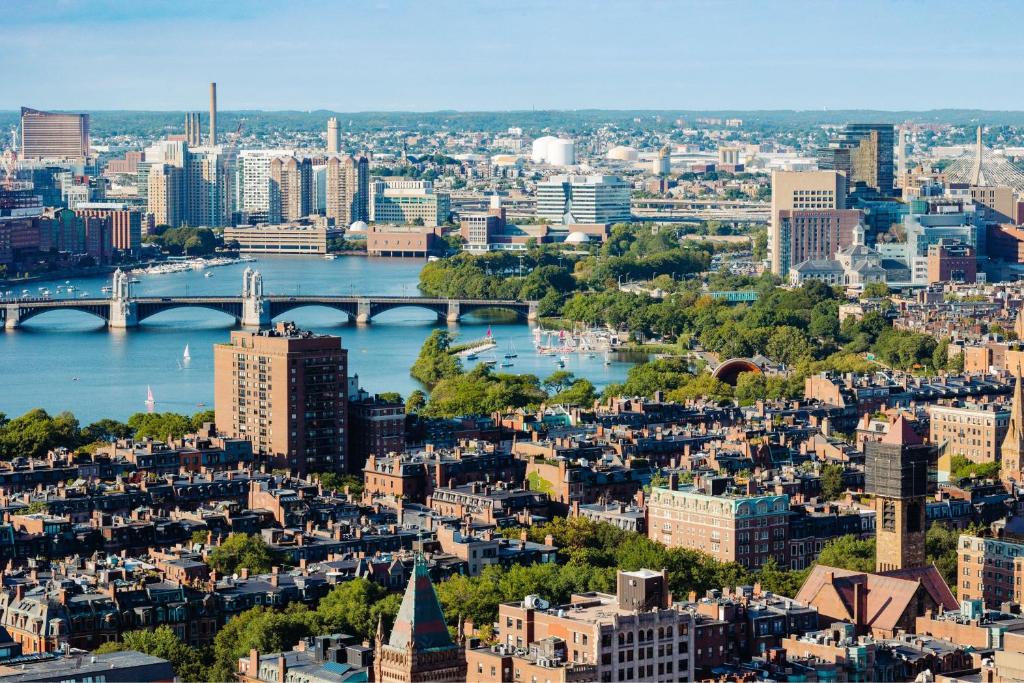 Nespecifikovaný výhled na destinaci Boston nebo výhled na město při pohledu z hotelu