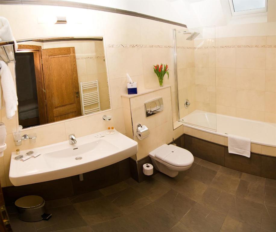 Koupelna v ubytování Hotel Princess