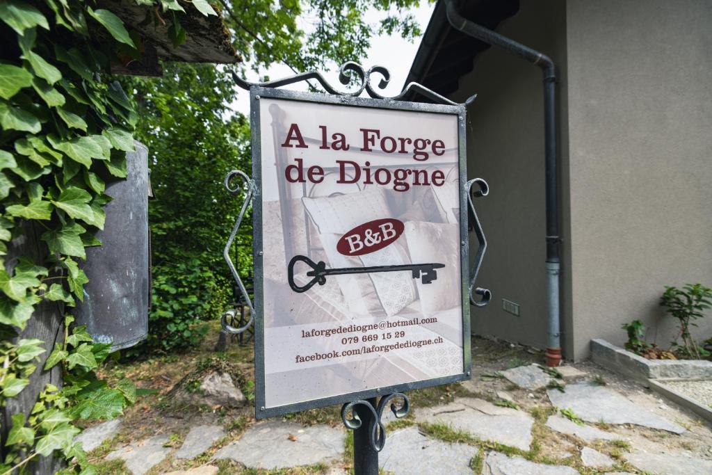 Certifikát, hodnocení, plakát nebo jiný dokument vystavený v ubytování B&B La Forge de Diogne