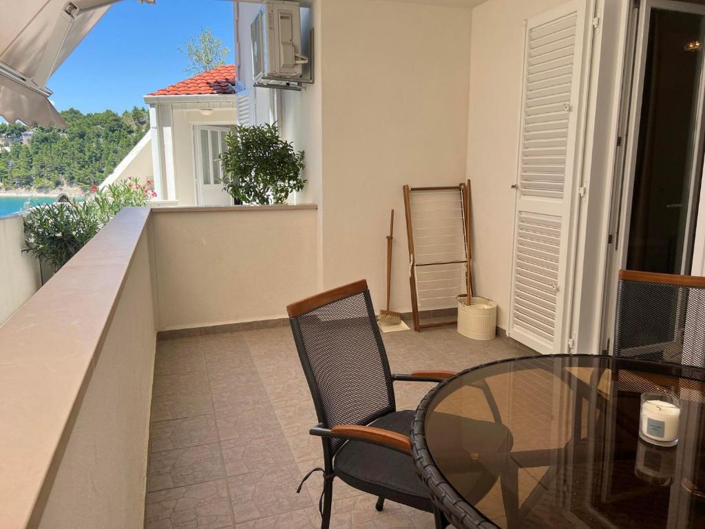 Balkón alebo terasa v ubytovaní Apartments Domani