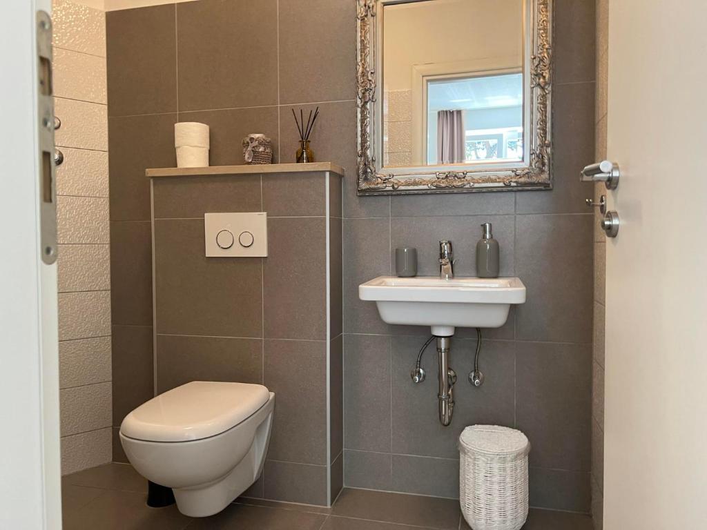 Kúpeľňa v ubytovaní Apartments Domani
