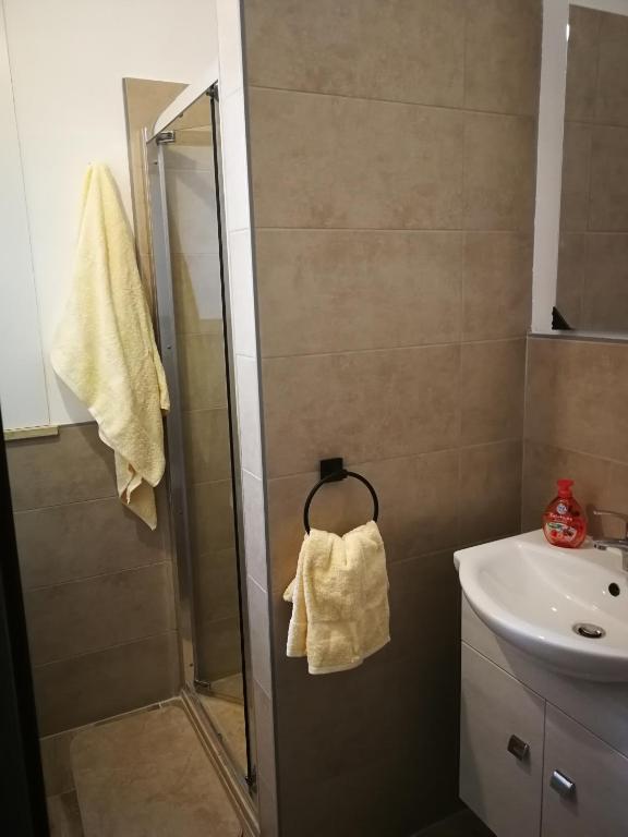 Koupelna v ubytování DonaLisa