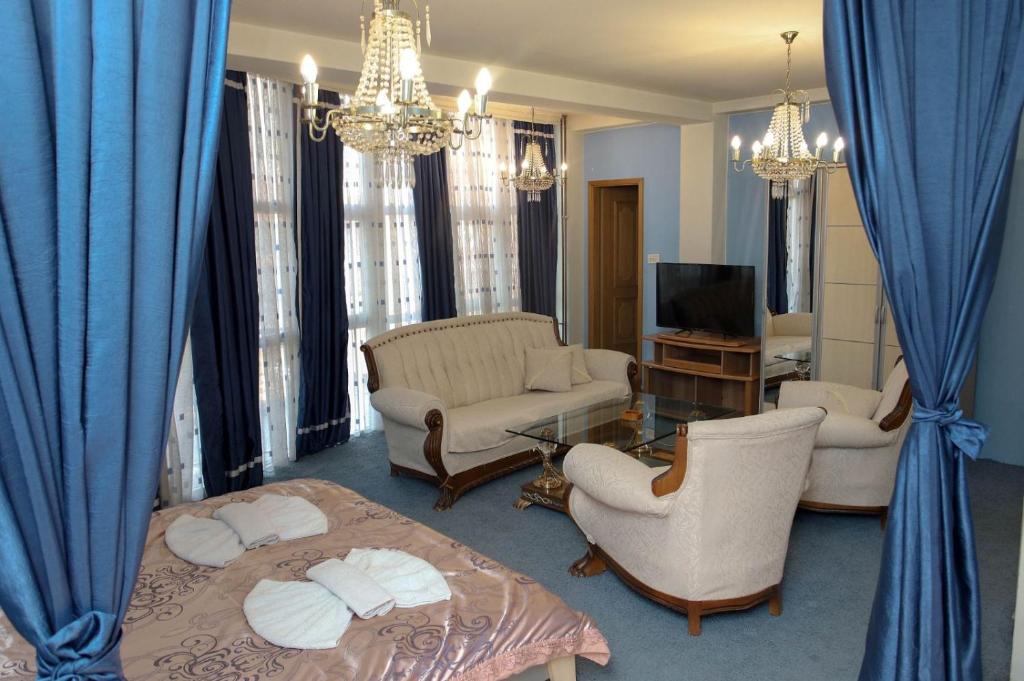 Posezení v ubytování Hotel Xhema