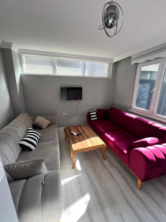 Posezení v ubytování NOKTA SUITE APART