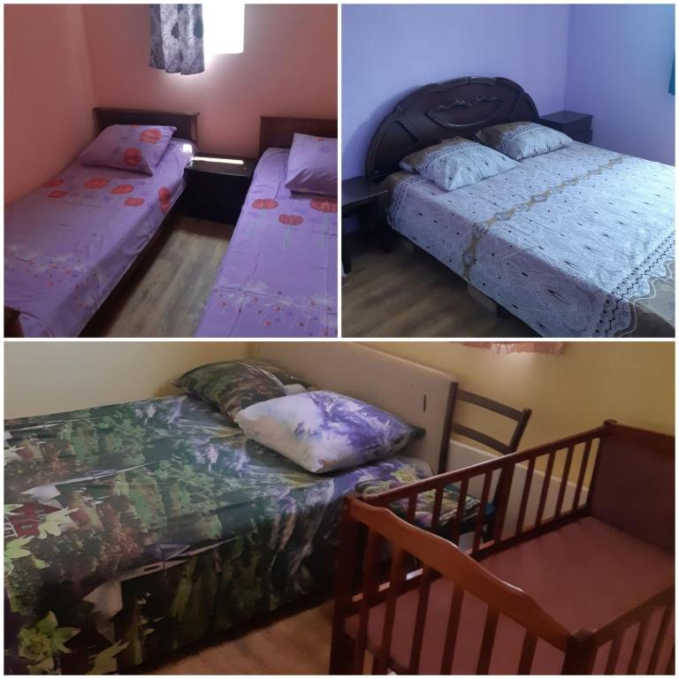 Postel nebo postele na pokoji v ubytování Gori Lokhap