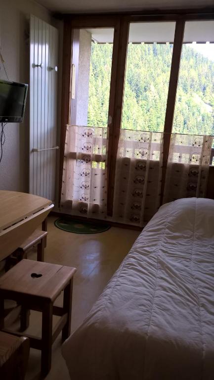 Posteľ alebo postele v izbe v ubytovaní Studio 4 pers 18m2 au pied des pistes de ski à Valfréjus