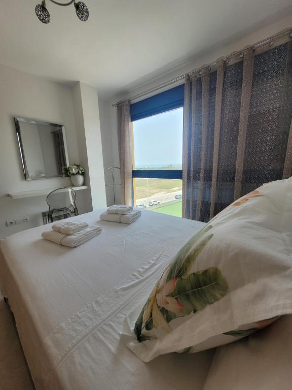 Postel nebo postele na pokoji v ubytování Apartamento duplex Mediterránean view