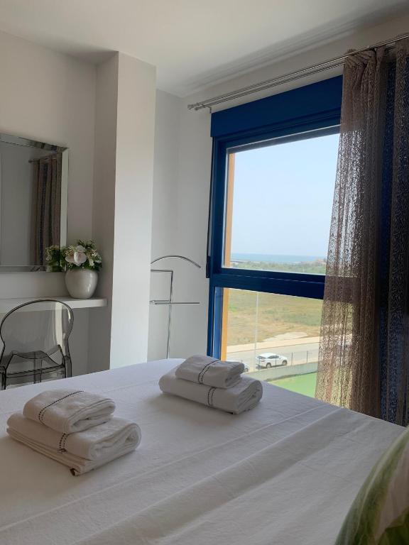 Postel nebo postele na pokoji v ubytování Apartamento duplex Mediterránean view