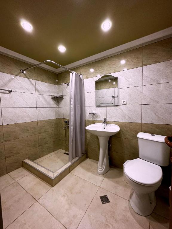 Koupelna v ubytování Guest house LALO