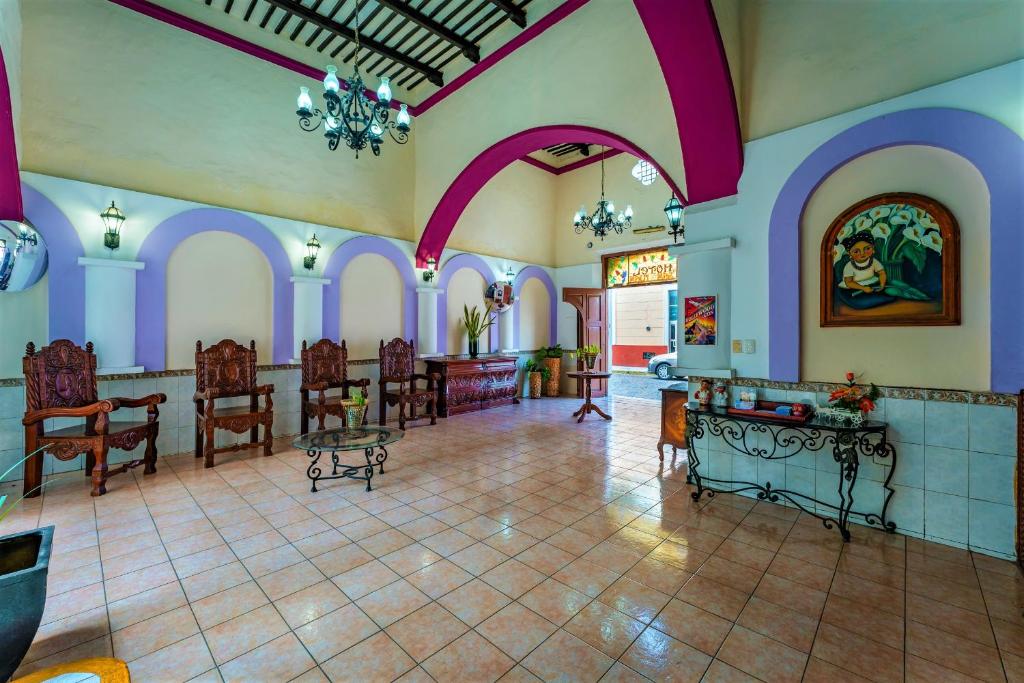 Restaurace v ubytování Hotel San Juan Mérida
