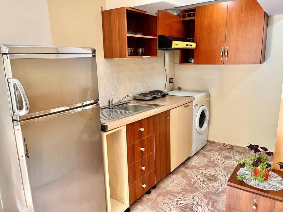 Kuchyň nebo kuchyňský kout v ubytování Tirana's Best Stay!