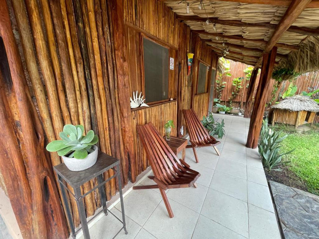 Zahrada ubytování Casa Om Palapa with Kitchen