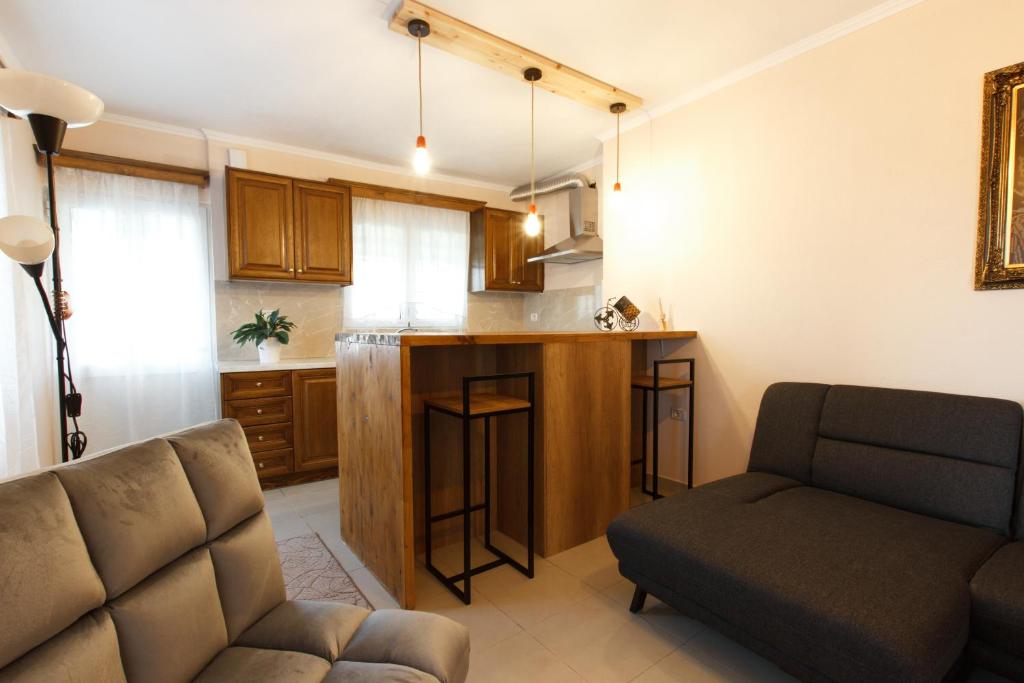 Kuchyň nebo kuchyňský kout v ubytování Martin Villa Gjirokaster