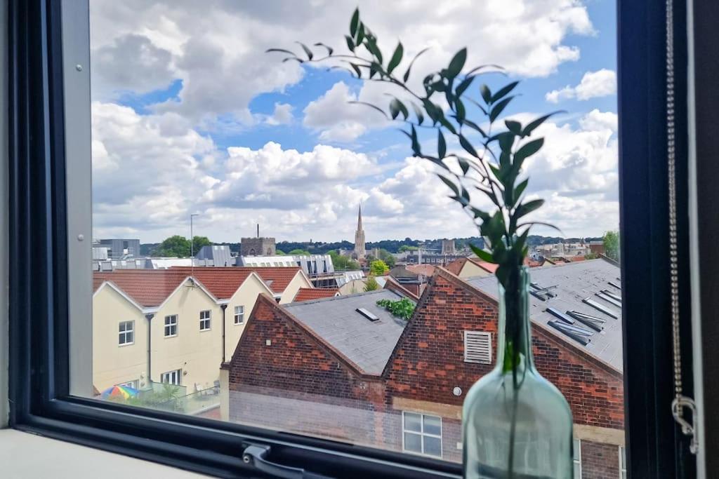 Nespecifikovaný výhled na destinaci Norwich nebo výhled na město při pohledu z apartmánu