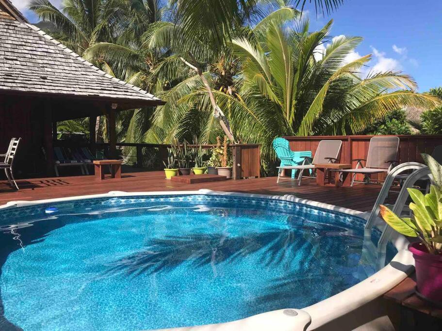 Piscine de l'établissement Craig's Villa (In a private residence) near Beach ou située à proximité