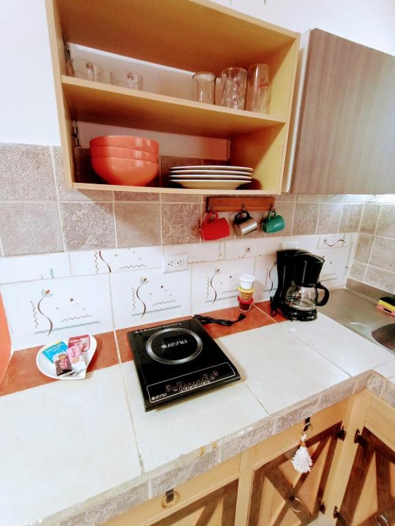 Kuchyň nebo kuchyňský kout v ubytování Nirvana Apartament Hostal