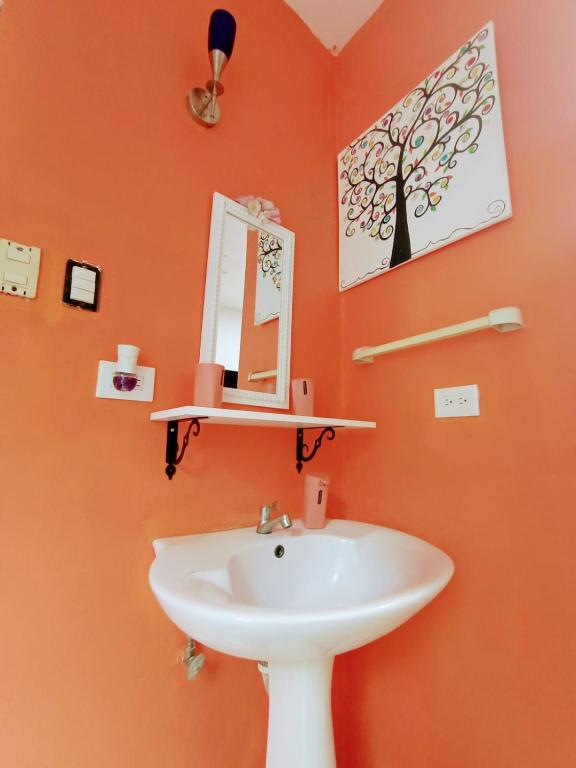 Koupelna v ubytování Nirvana Apartament Hostal
