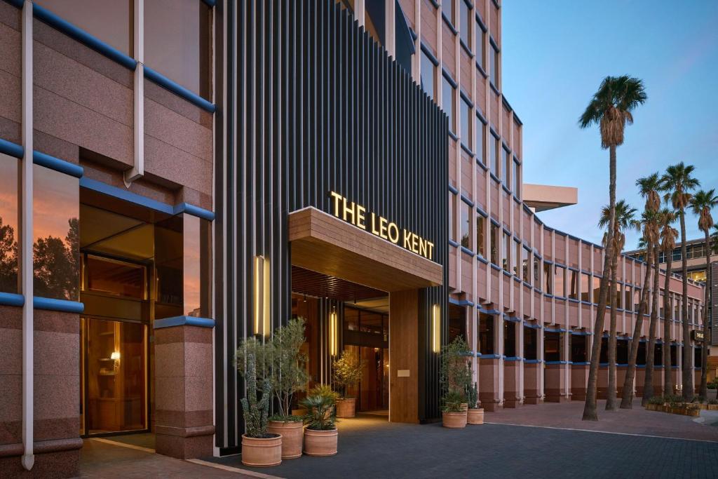 a rendering of the hotel front of a building at The Leo Kent Hotel, Tucson, a Tribute Portfolio Hotel in Tucson