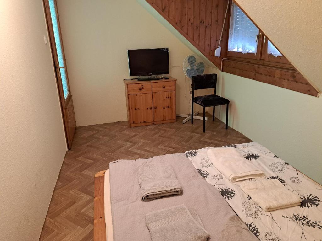 Telewizja i/lub zestaw kina domowego w obiekcie Pink Tulip Apartment House