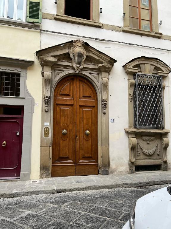 The facade or entrance of Palazzo Leopardi