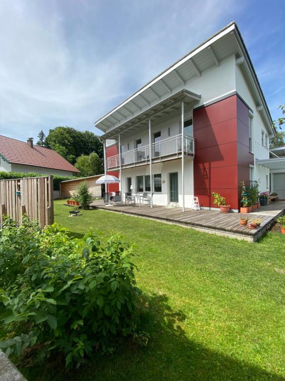 a house with a yard in front of it at Magic Birkenweg in Scharnstein