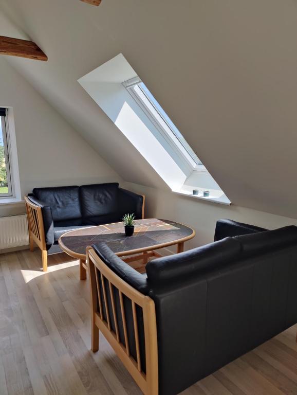 Posezení v ubytování Nordgården Pension