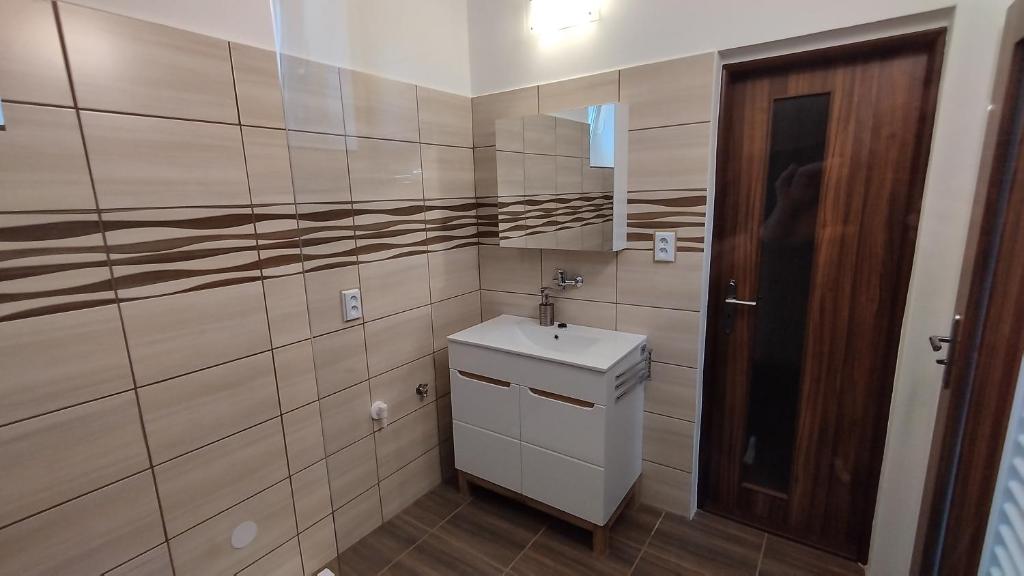 Koupelna v ubytování Apartmán AMSEL