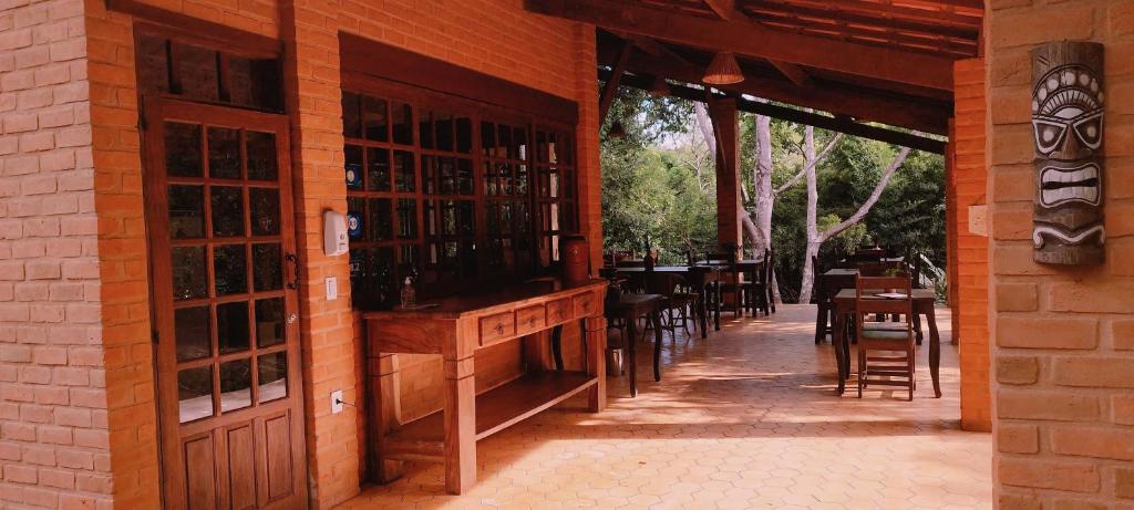 Restaurace v ubytování Pousada Luar do Sertão