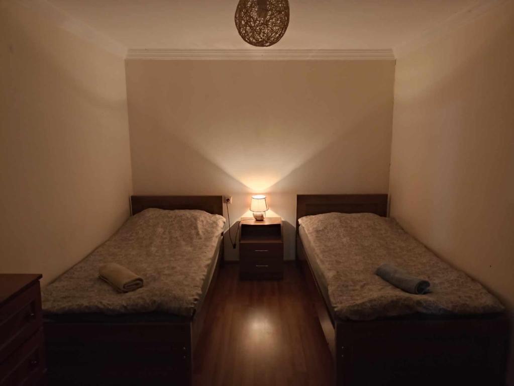 Postel nebo postele na pokoji v ubytování Jeiran Japaridze's Guesthouse