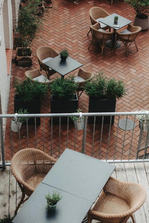 Balkón nebo terasa v ubytování Hotel zum Heidkrug & Café Lil