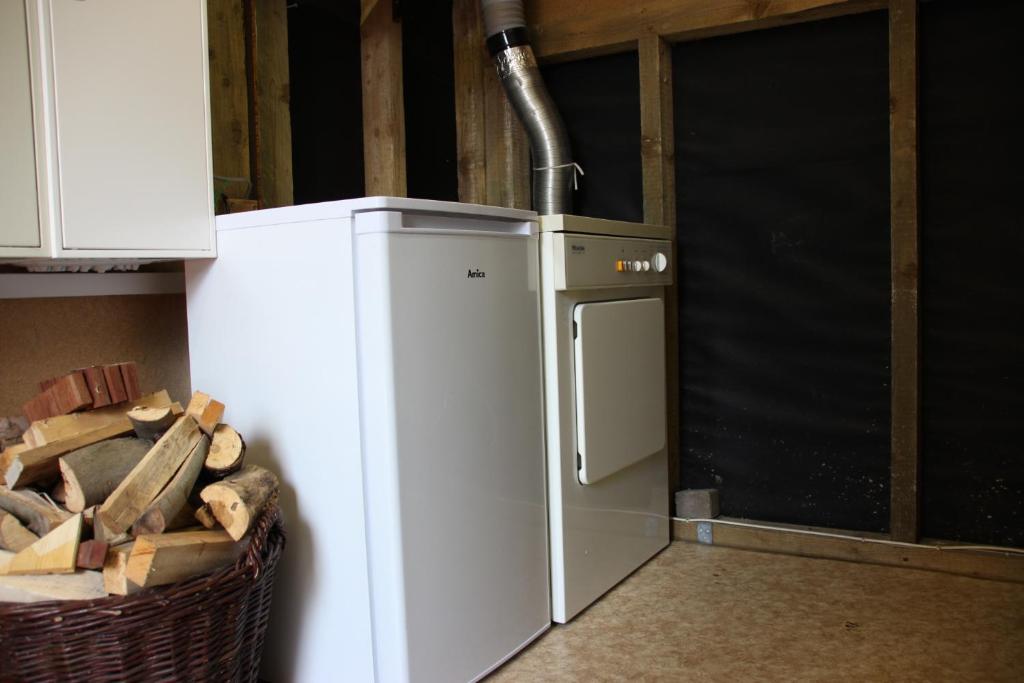 Kuchyň nebo kuchyňský kout v ubytování Ferienhaus Besken