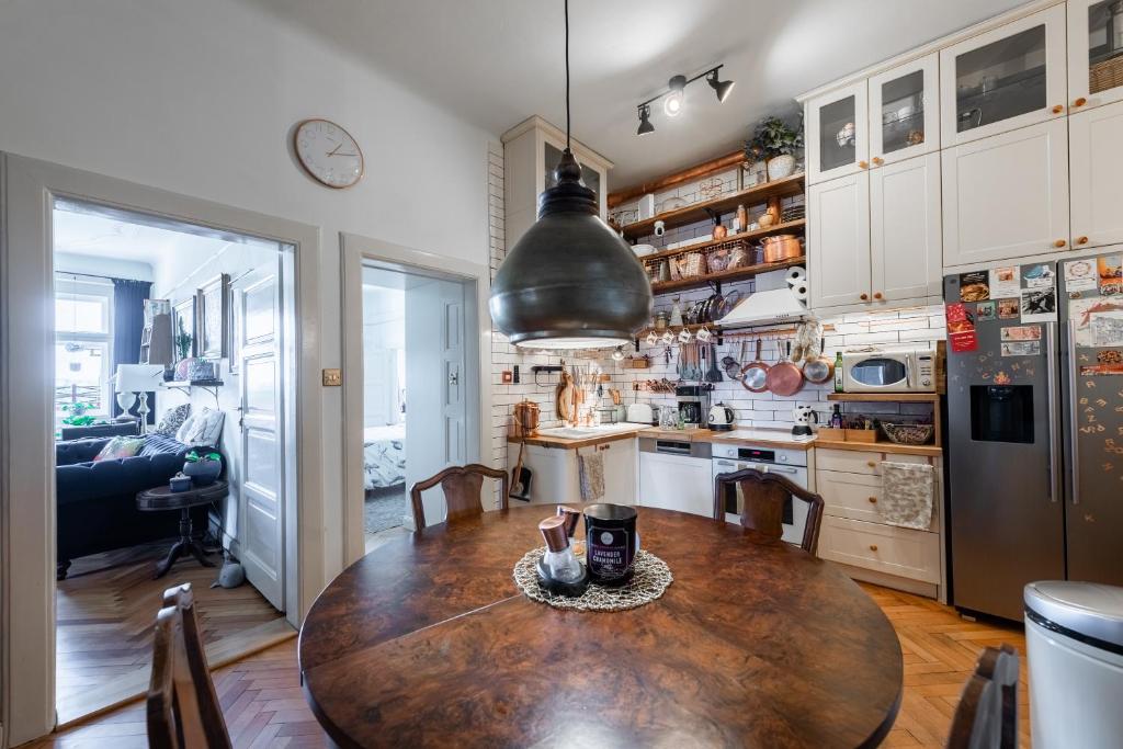 Kuchyň nebo kuchyňský kout v ubytování Victoria Design Stays - Premium Apartment Ohrada