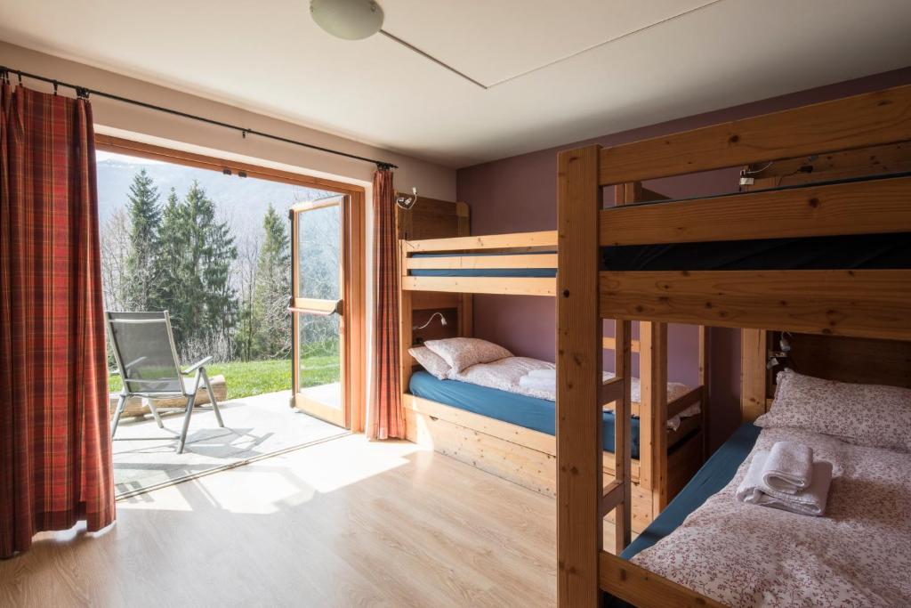 Postel nebo postele na pokoji v ubytování Rifugio Galaberna