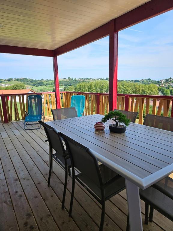 Chalet avec piscine, climatisation & vue de 2 à 6 personnes - Hasparren - Pays Basque - Chalet Ibaia - Chalet De 3 Dormitorios